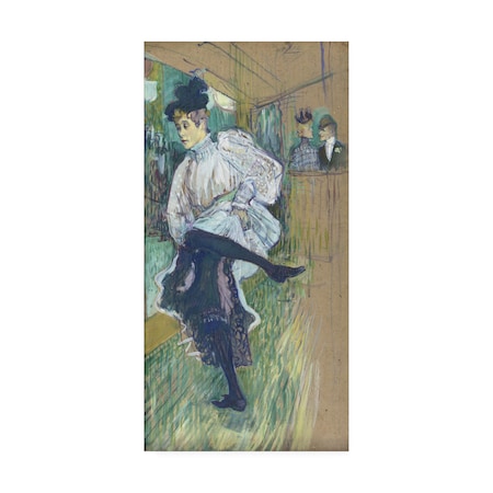 Toulouse-Lautrec 'Jane Avril Dancing' Canvas Art,16x32